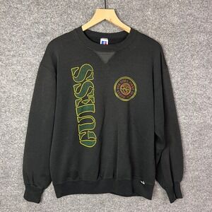 Vintage Russell‎ Guess USA Black Crewneck Sweatshirt Men's Large USAl